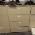 Hon Beige 4 Drawer Lateral File Cabinet, 36", Locking